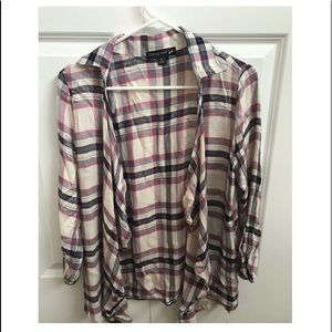 Flannel cardigan